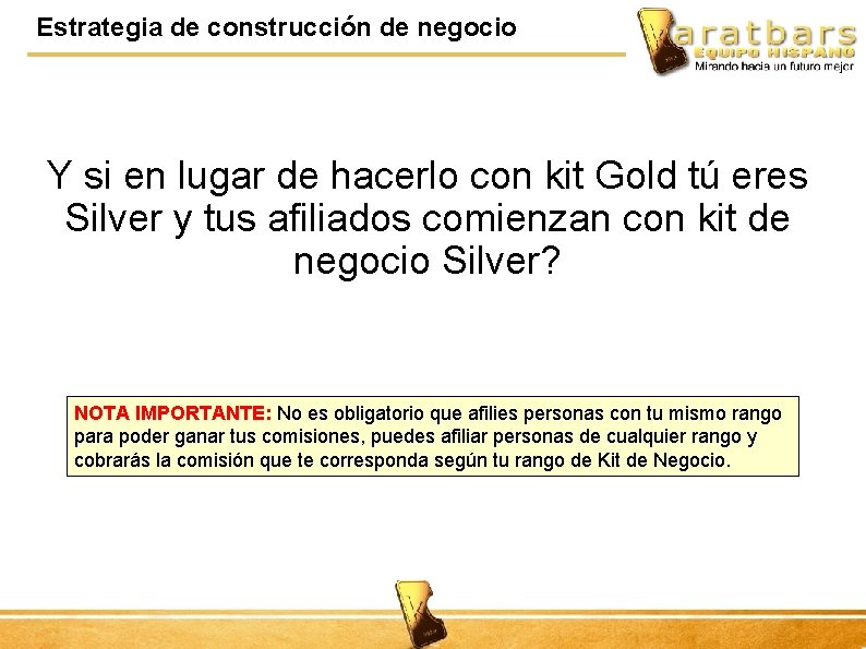 Estrategia de construcción de negocio Y si en lugar de hacerlo con kit Gold
