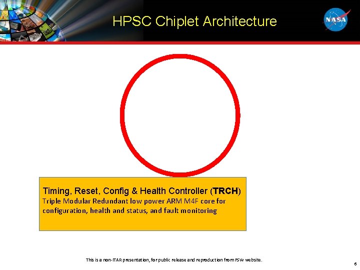 HPSC Chiplet Architecture Timing, Reset, Config & Health Controller (TRCH) Triple Modular Redundant low