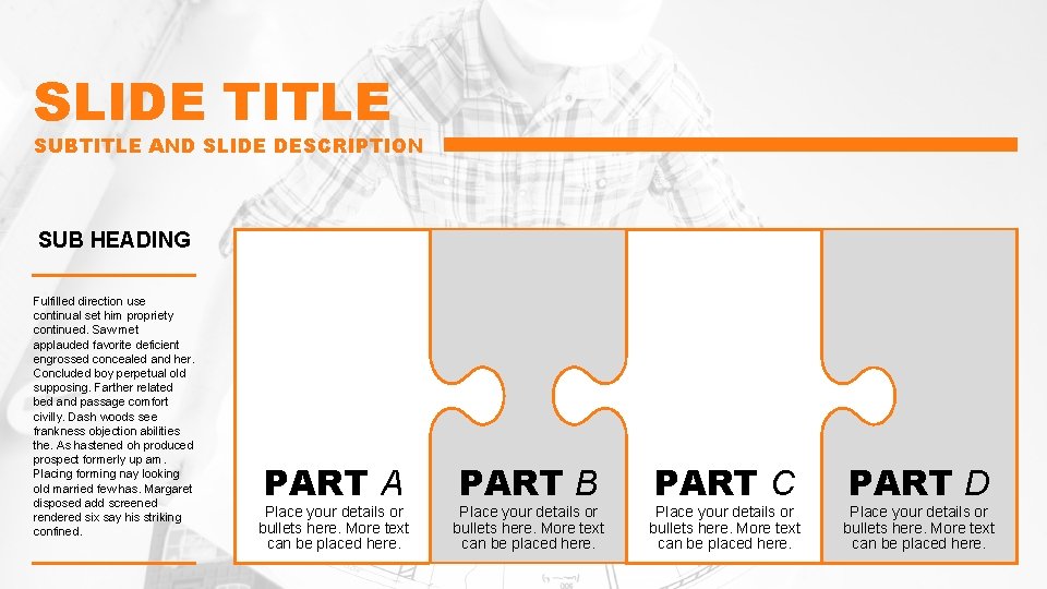 SLIDE TITLE SUBTITLE AND SLIDE DESCRIPTION SUB HEADING Fulfilled direction use continual set him