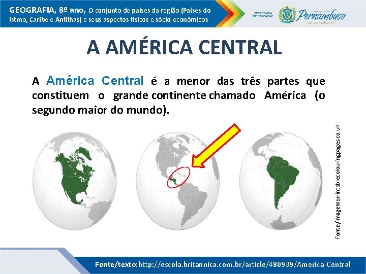 GEOGRAFIA, 8º ano, O conjunto de países da região (Países do istmo, Caribe e