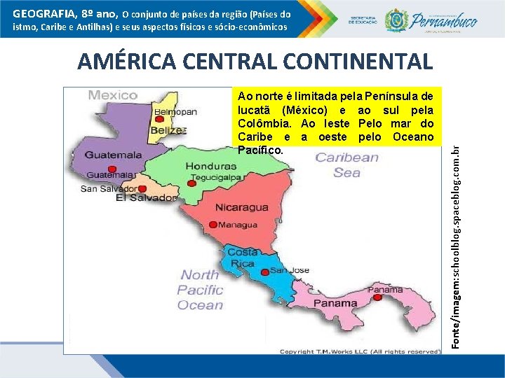 GEOGRAFIA, 8º ano, O conjunto de países da região (Países do istmo, Caribe e