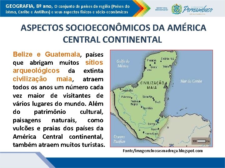 GEOGRAFIA, 8º ano, O conjunto de países da região (Países do istmo, Caribe e