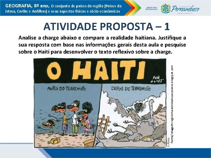 GEOGRAFIA, 8º ano, O conjunto de países da região (Países do istmo, Caribe e