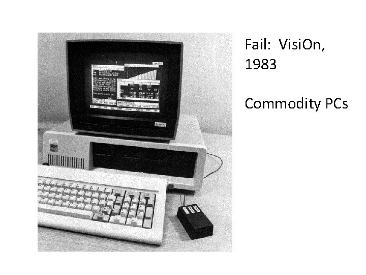 Fail: Visi. On, 1983 Commodity PCs 