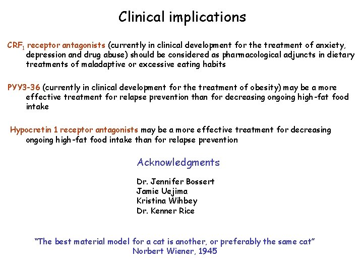 Clinical implications CRF 1 receptor antagonists (currently in clinical development for the treatment of