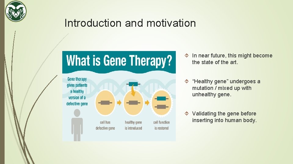 Introduction and motivation In near future, this might become the state of the art.