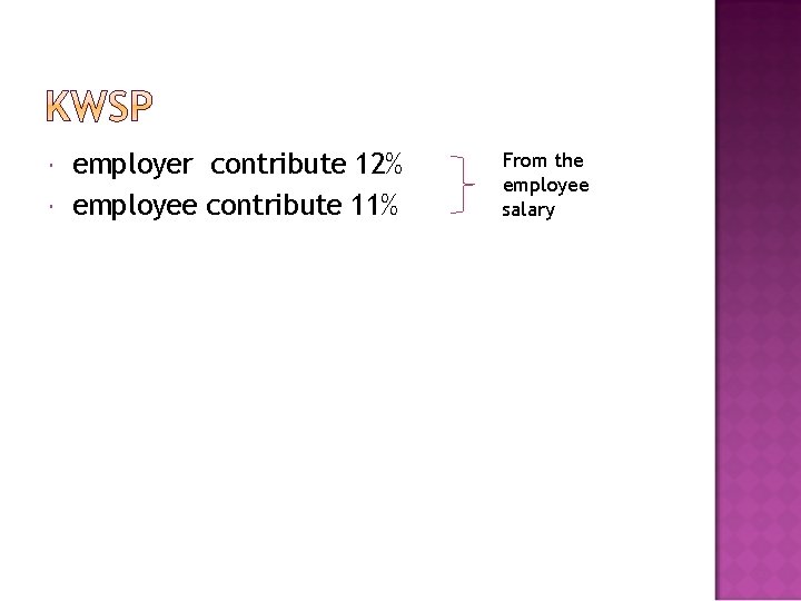  employer contribute 12% employee contribute 11% From the employee salary 