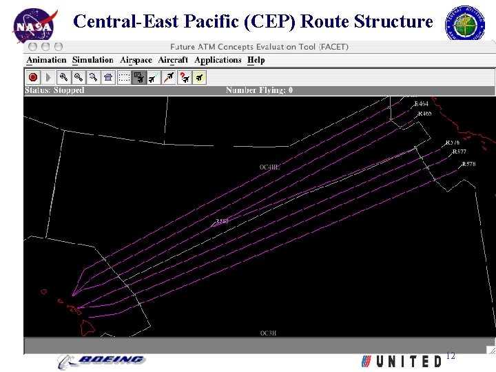 Central-East Pacific (CEP) Route Structure 12 