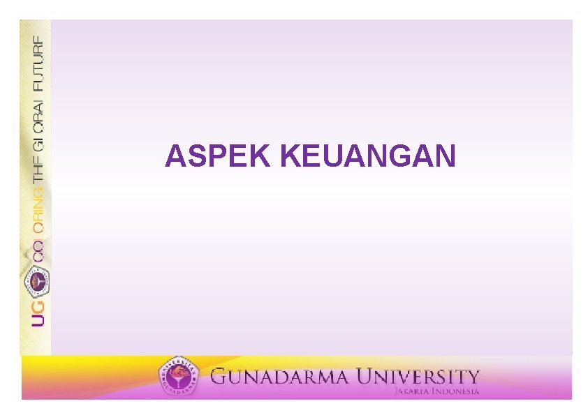 ASPEK KEUANGAN 