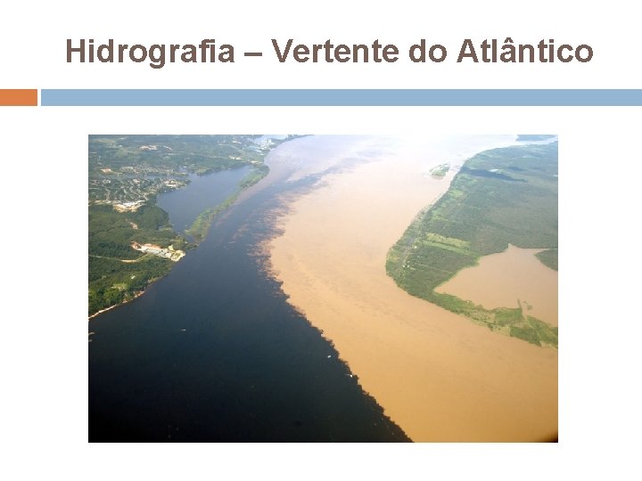 Hidrografia – Vertente do Atlântico 