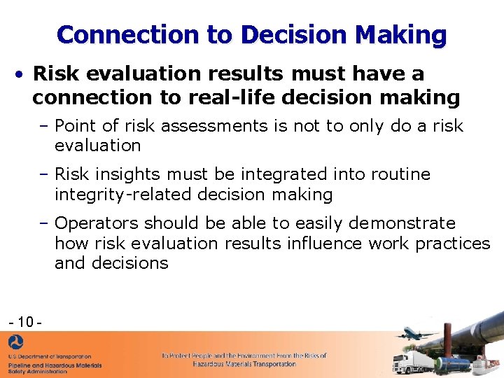 Direct Link Risk Review The Risk Modeling Work Group and the Application