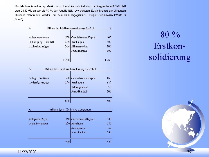 80 % Erstkon solidierung 11/22/2020 79 