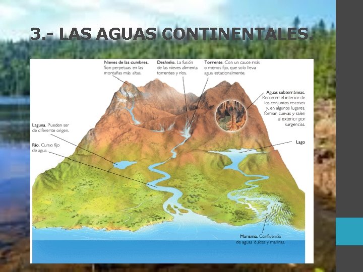 3. - LAS AGUAS CONTINENTALES. 3. - LAS AGUAS CONTINENTALES.