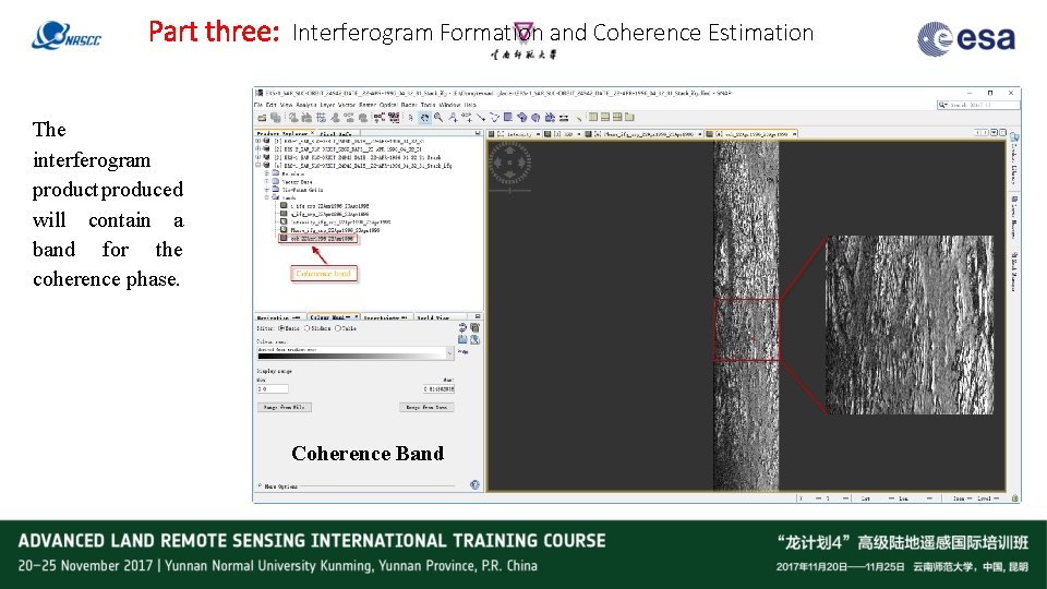 Part three: Interferogram Formation and Coherence Estimation The interferogram product produced will contain a