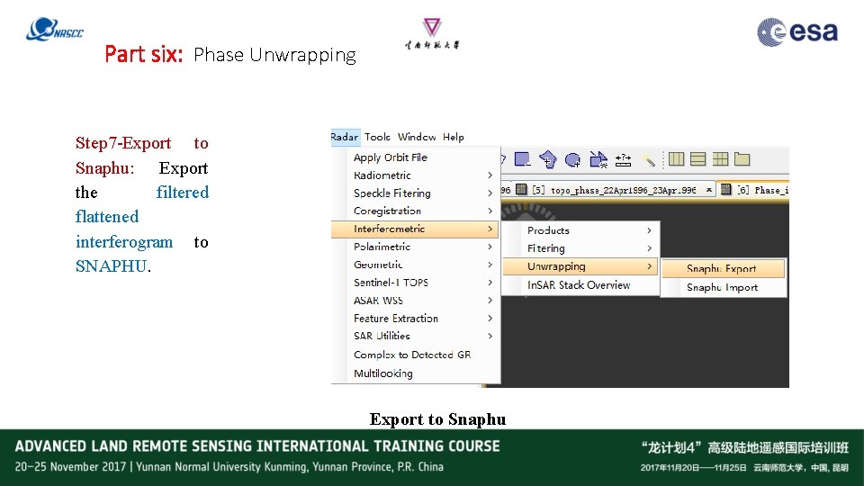 Part six: Phase Unwrapping Step 7 -Export to Snaphu: Export the filtered flattened interferogram
