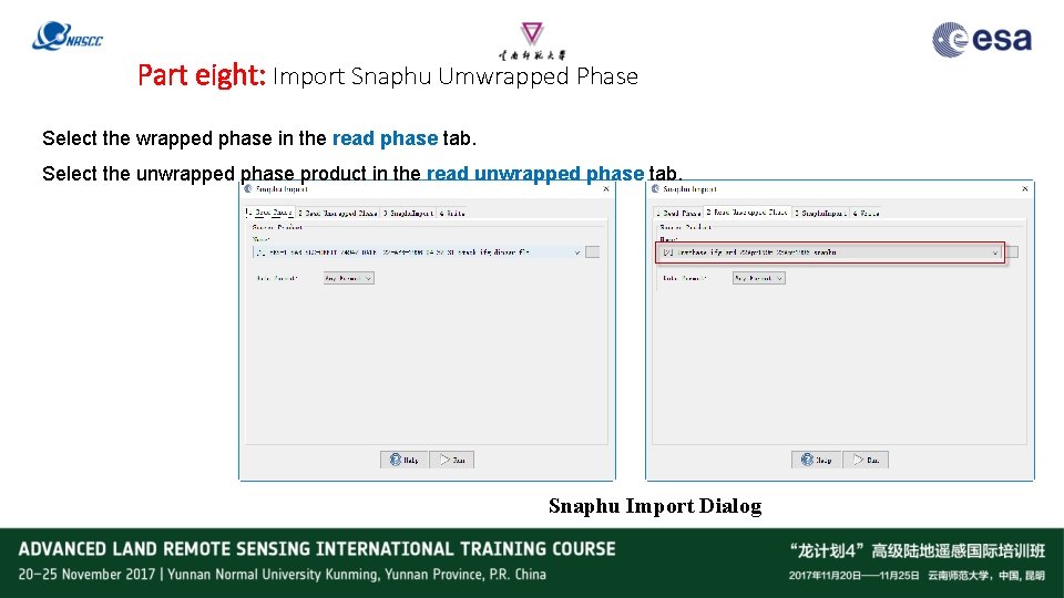 Part eight: Import Snaphu Umwrapped Phase Select the wrapped phase in the read phase