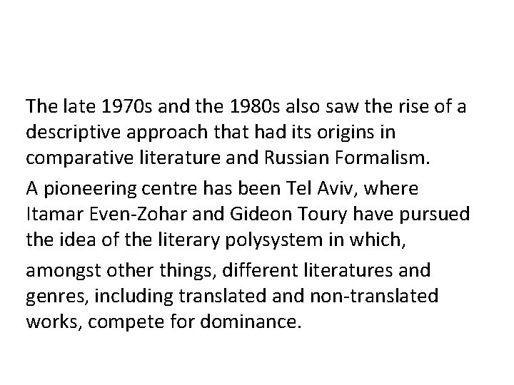 The late 1970 s and the 1980 s also saw the rise of a The late 1970 s and the 1980 s also saw the rise of a