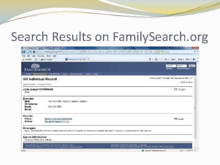 Search Results on Family. Search. org Search Results on Family. Search. org