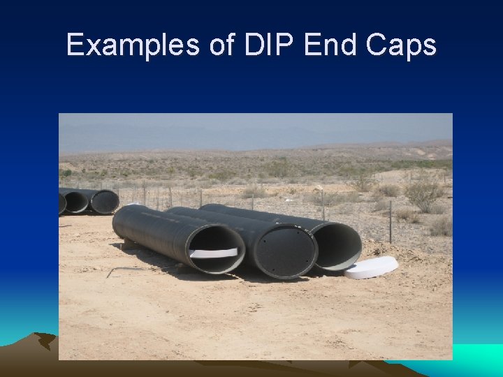 Examples of DIP End Caps 