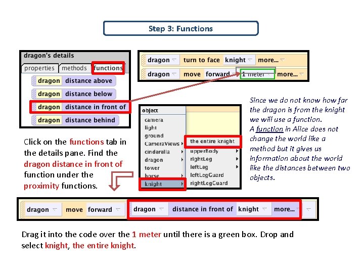 Step 3: Functions Click on the functions tab in the details pane. Find the