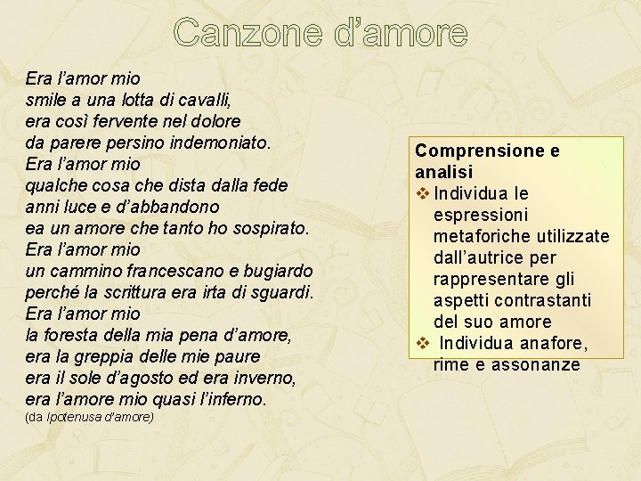 Canzone d’amore Era l’amor mio smile a una lotta di cavalli, era così fervente Canzone d’amore Era l’amor mio smile a una lotta di cavalli, era così fervente