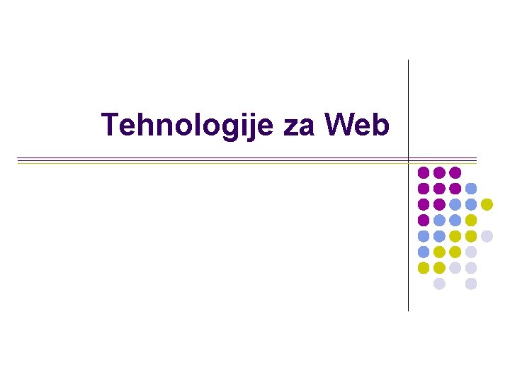 Tehnologije za Web 