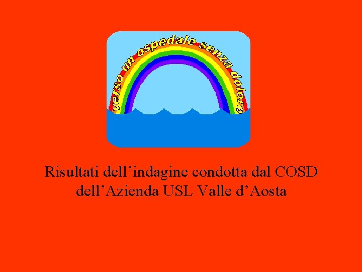 Dott. L. Pasquariello S. S. Terapia Antalgica Risultati dell’indagine condotta dal COSD dell’Azienda USL