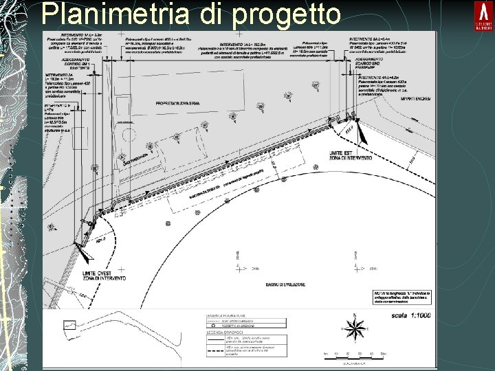 Planimetria di progetto Planimetria di progetto