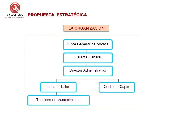 PROPUESTA ESTRATÉGICA LA ORGANIZACIÓN 