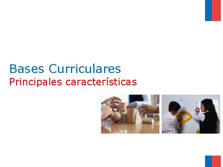 Bases Curriculares Principales características 