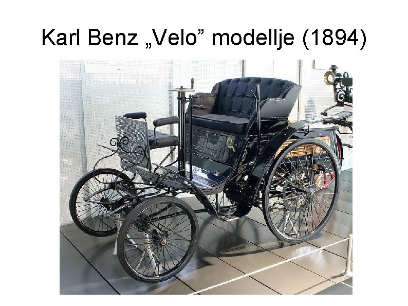 Karl Benz „Velo” modellje (1894) 