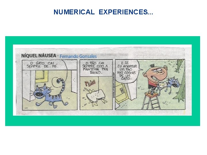 NUMERICAL EXPERIENCES. . . 