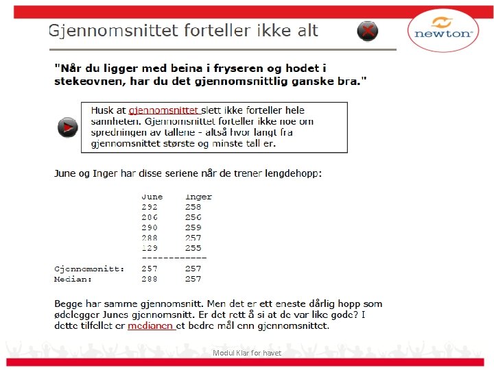 Modul Klar for havet 