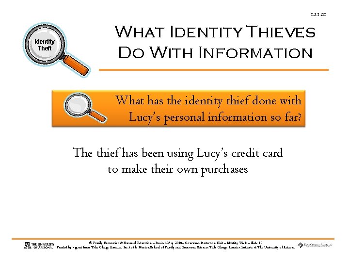 1. 3. 1. G 1 Identity Theft What Identity Thieves Do With Information What