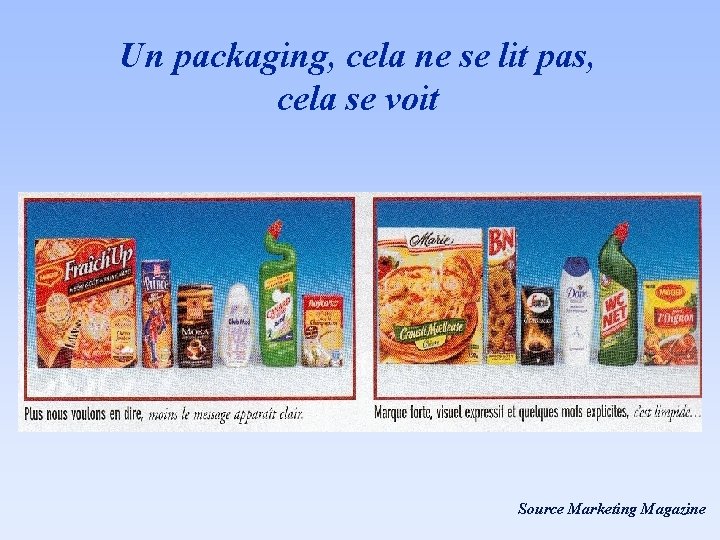 Un packaging, cela ne se lit pas, cela se voit Source Marketing Magazine Un packaging, cela ne se lit pas, cela se voit Source Marketing Magazine