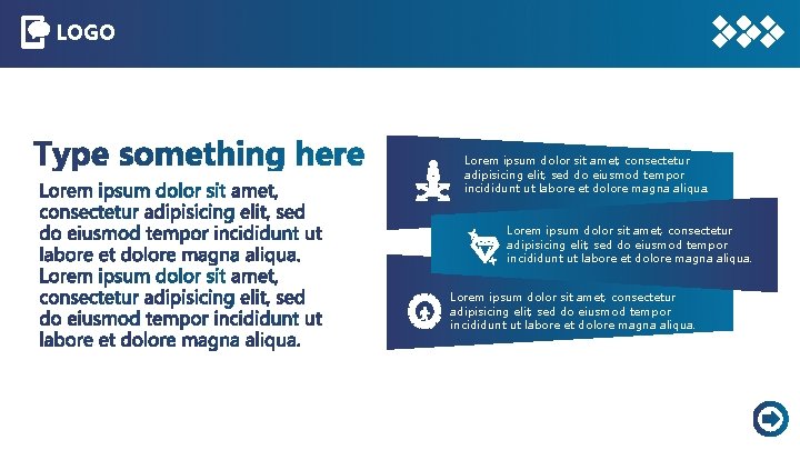 LOGO Lorem ipsum dolor sit amet, consectetur adipisicing elit, sed do eiusmod tempor incididunt