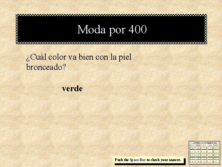 Moda por 400 ¿Cuál color va bien con la piel bronceado? verde Push the