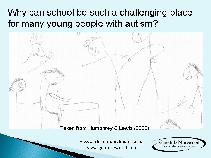 Why can school be such a challenging place for many young people with autism?