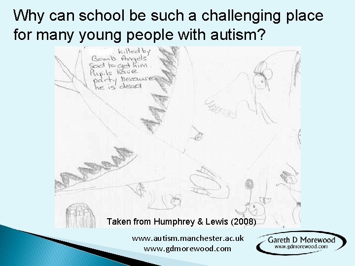 Why can school be such a challenging place for many young people with autism?