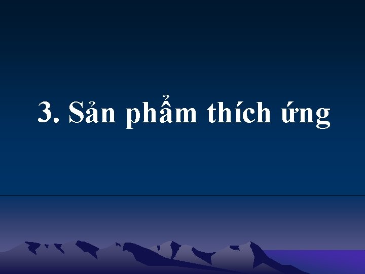 3. Sản phẩm thích ứng 