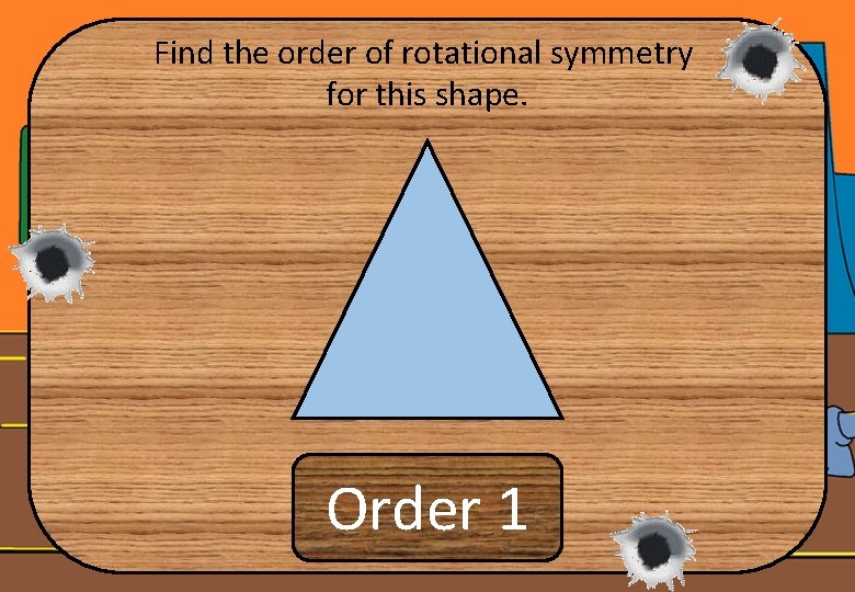 Find the order of rotational symmetry for this shape. Order 1 