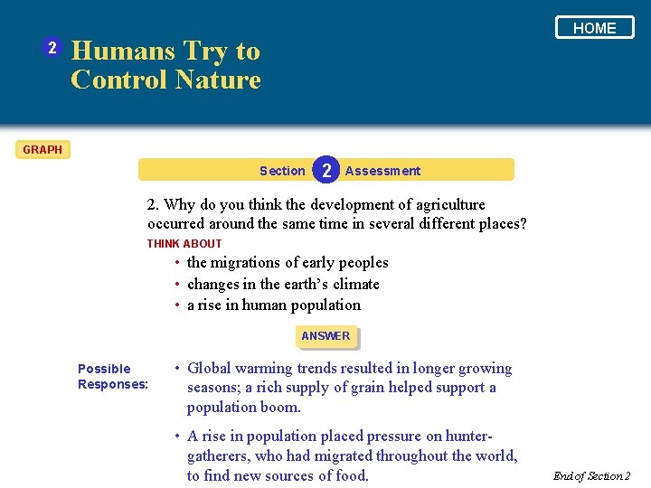 2 HOME Humans Try to Control Nature GRAPH Section 2 Assessment 2. Why do 2 HOME Humans Try to Control Nature GRAPH Section 2 Assessment 2. Why do