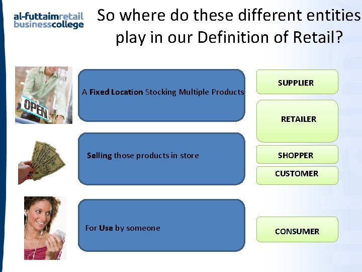 So where do these different entities play in our Definition of Retail? A Fixed So where do these different entities play in our Definition of Retail? A Fixed