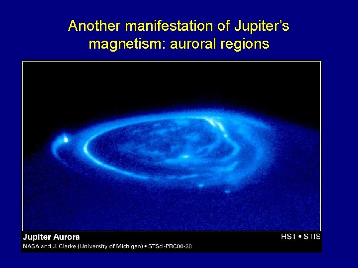 Another manifestation of Jupiter’s magnetism: auroral regions 