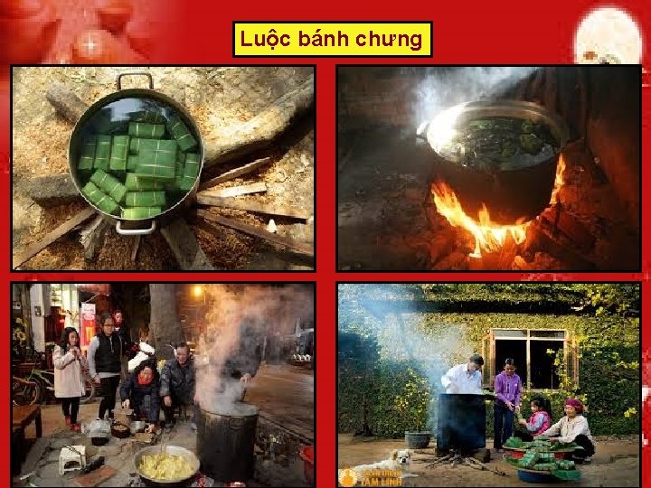 Luộc bánh chưng 