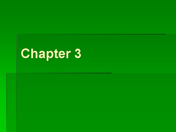 Chapter 3 