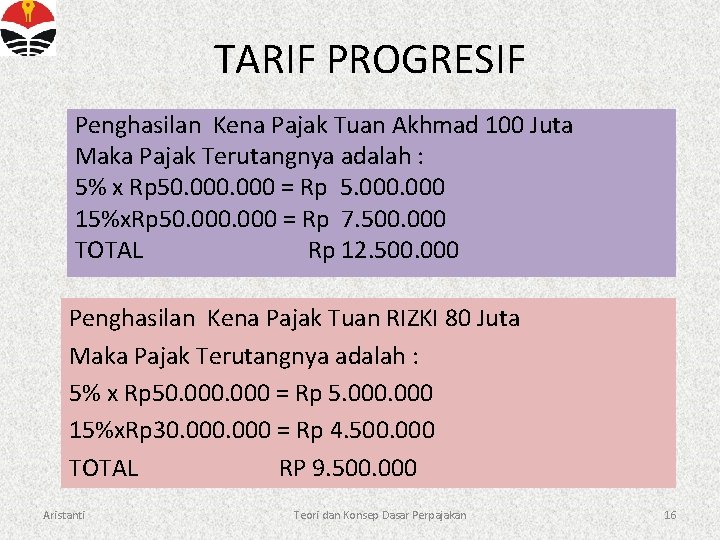 PERTEMUAN 1 TEORI DAN KONSEP DASAR PERPAJAKAN Teori