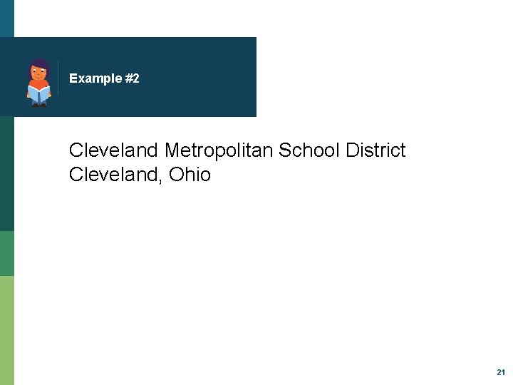 Example #2 Cleveland Metropolitan School District Cleveland, Ohio 21 