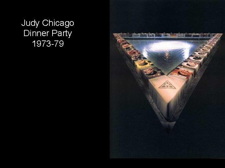 JC Dinner Party Judy Chicago Dinner Party 1973 -79 