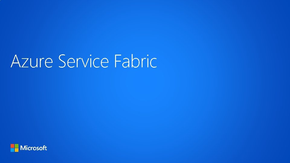 Azure Service Fabric 